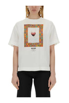 Moschino Women's Shirt Heart White