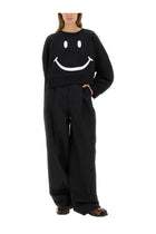 Moschino Women's Smiley Sweatshirt Black, view 2