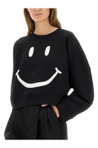 Moschino Women's Smiley Sweatshirt Black, view 4