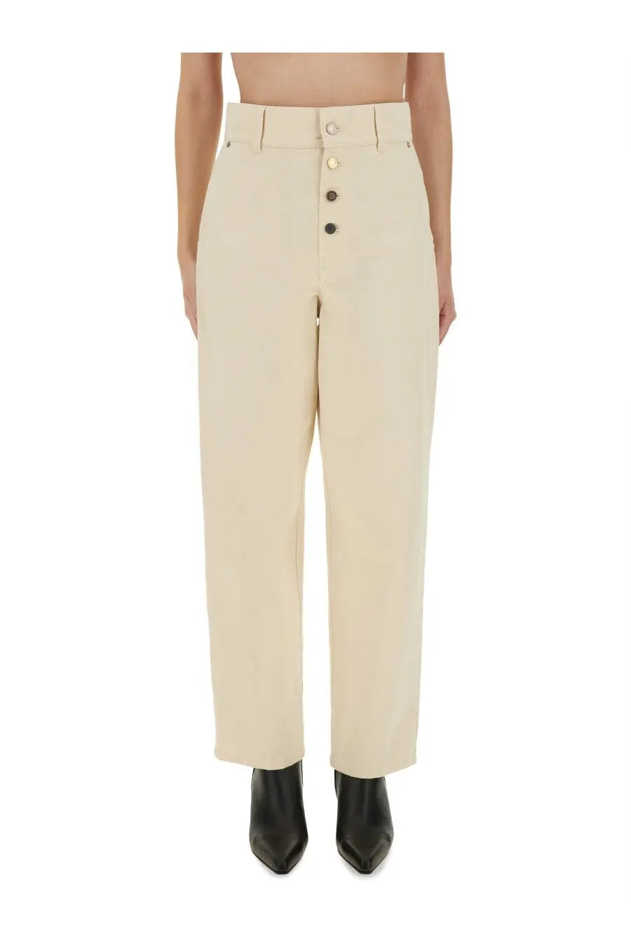 Moschino Women's Straight Fit Jeans Beige