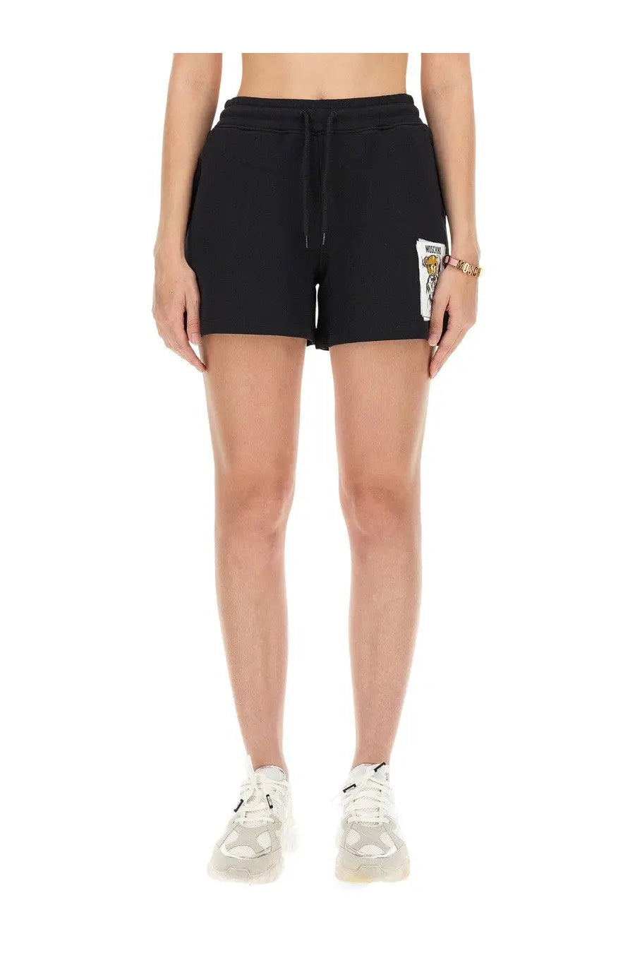 Moschino Women's Sweatshirt Shorts Black