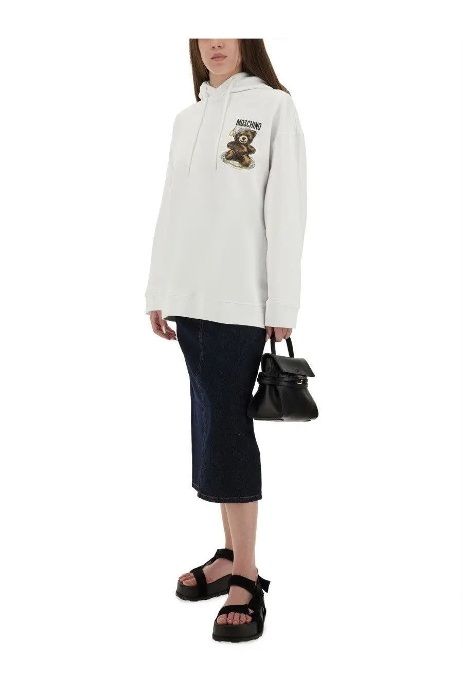 Moschino Women's Sweatshirt White, view 2