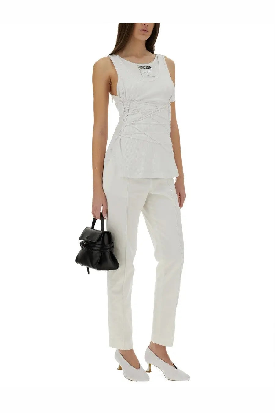 Moschino Women's Tank Top White, view 2