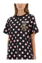 Moschino Women's Teddy Polka Dots Dress Black, view 2