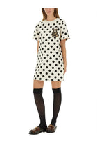 Moschino Women's Teddy Polka Dots Dress White, view 2
