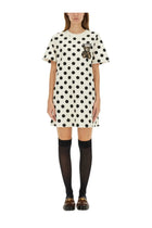 Moschino Women's Teddy Polka Dots Dress White