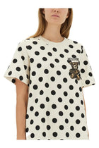 Moschino Women's Teddy Polka Dots Dress White, view 4