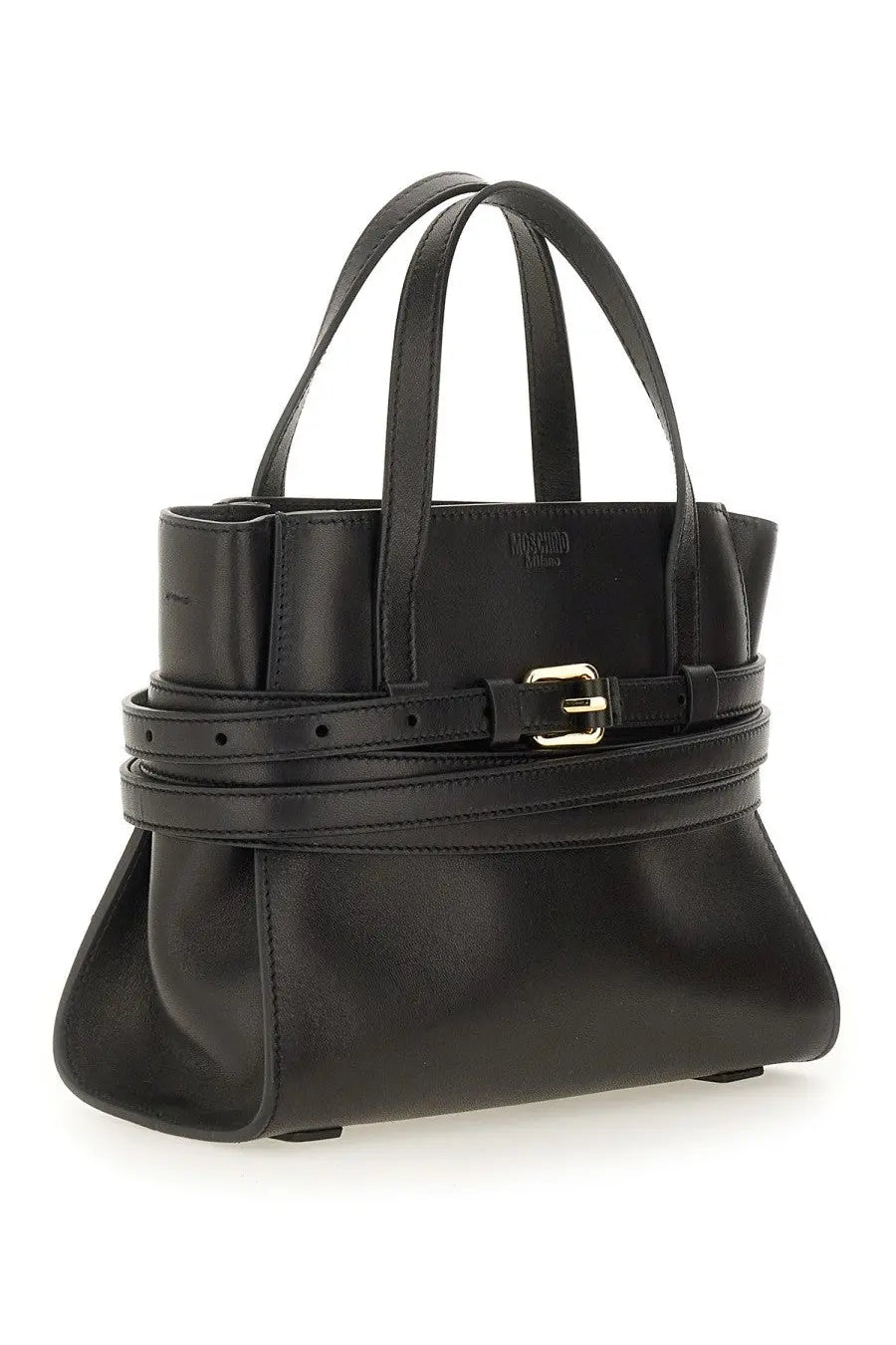 Moschino Women's Tie me Bag Small Black, view 3