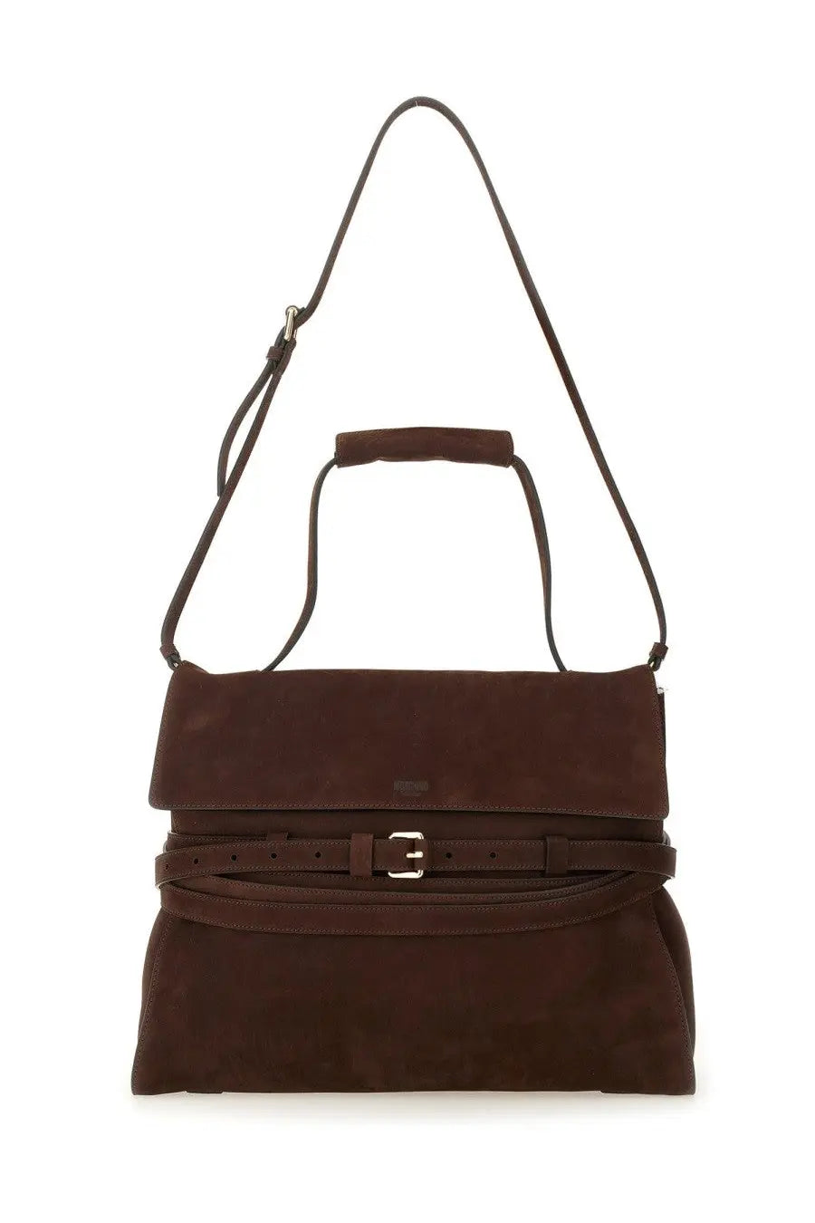 Moschino Women's Tie me Medium Bag Brown, view 2