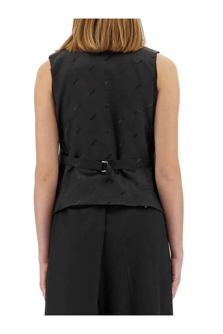 Moschino Women's Virgin Wool Vest Black, view 3