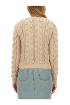 Moschino Women's Wool Blend Sweater Beige, view 4