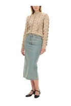 Moschino Women's Wool Blend Sweater Beige, view 2