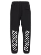 Off-White Motion Arrow Cuffed Joggers Black, view 2