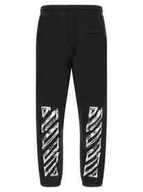 Off-White Motion Arrow Cuffed Joggers Black