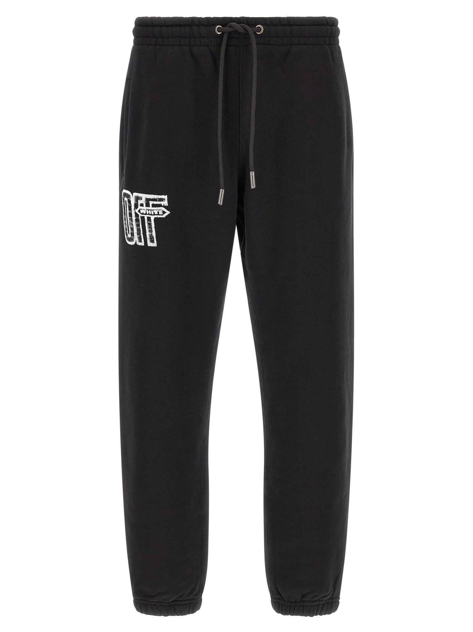 Off-White Motion Arrow Cuffed Joggers Black