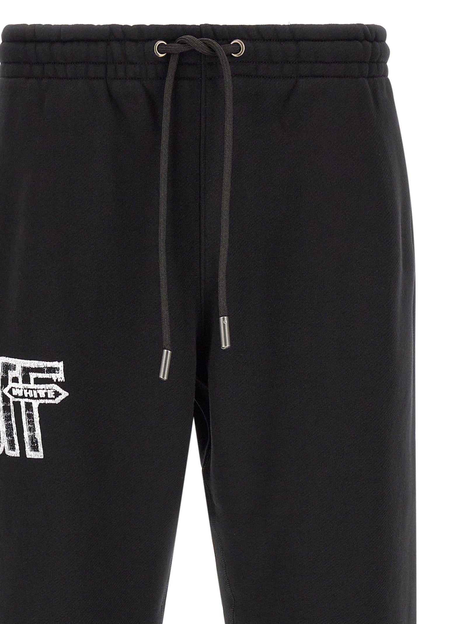 Off-White Motion Arrow Cuffed Joggers Black