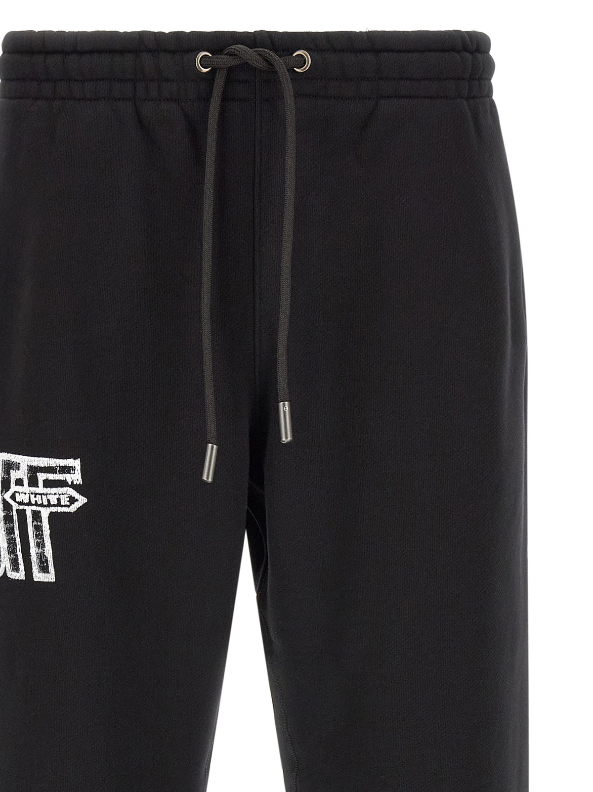 Off-White Motion Arrow Cuffed Joggers Black, view 3