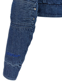 Off-White Motorcycle Denim Jacket Blue