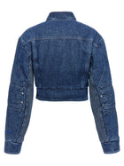 Off-White Motorcycle Denim Jacket Blue, view 2