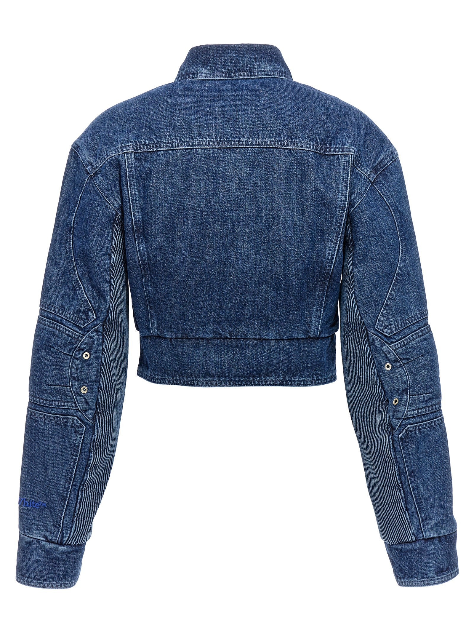 Off-White Motorcycle Denim Jacket Blue