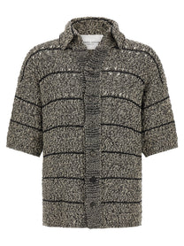Roberto Collina Mouliné Insert Cardigan Black