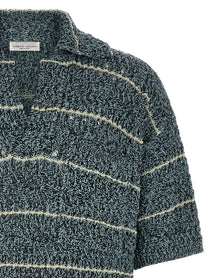 Roberto Collina Mouliné Polo Shirt Gold