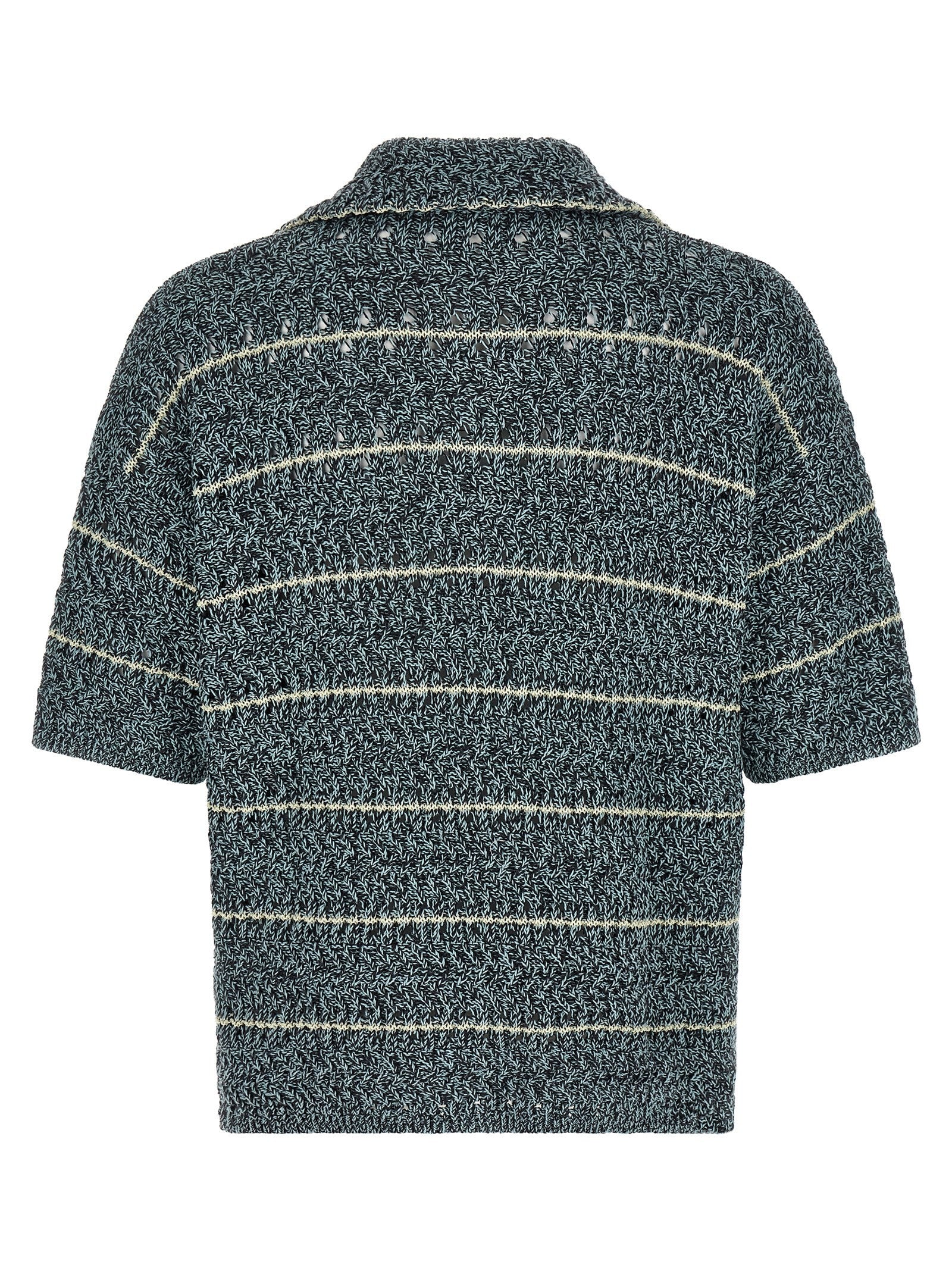 Roberto Collina Mouliné Polo Shirt Gold