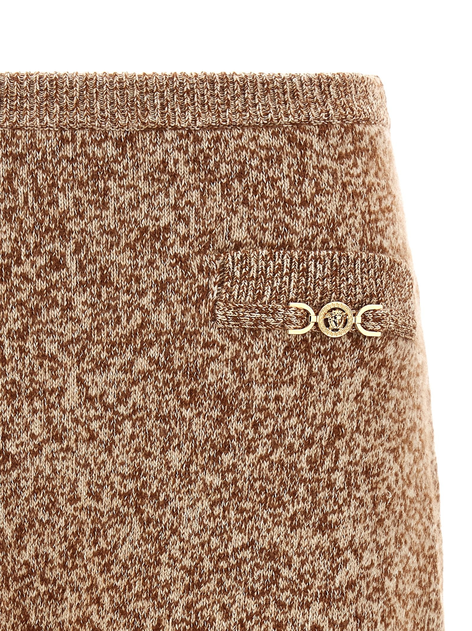 Versace Mouline Skirt Gold
