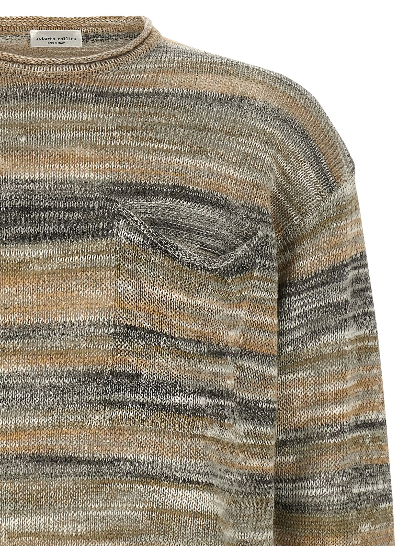 Roberto Collina Mouliné Sweater Grey