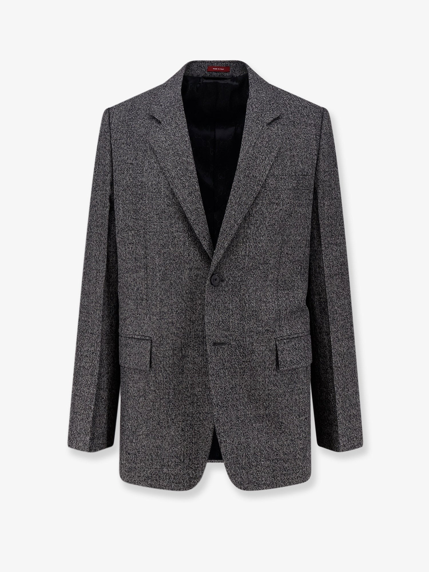 Gucci Men's Mouliné Wool Blazer Black