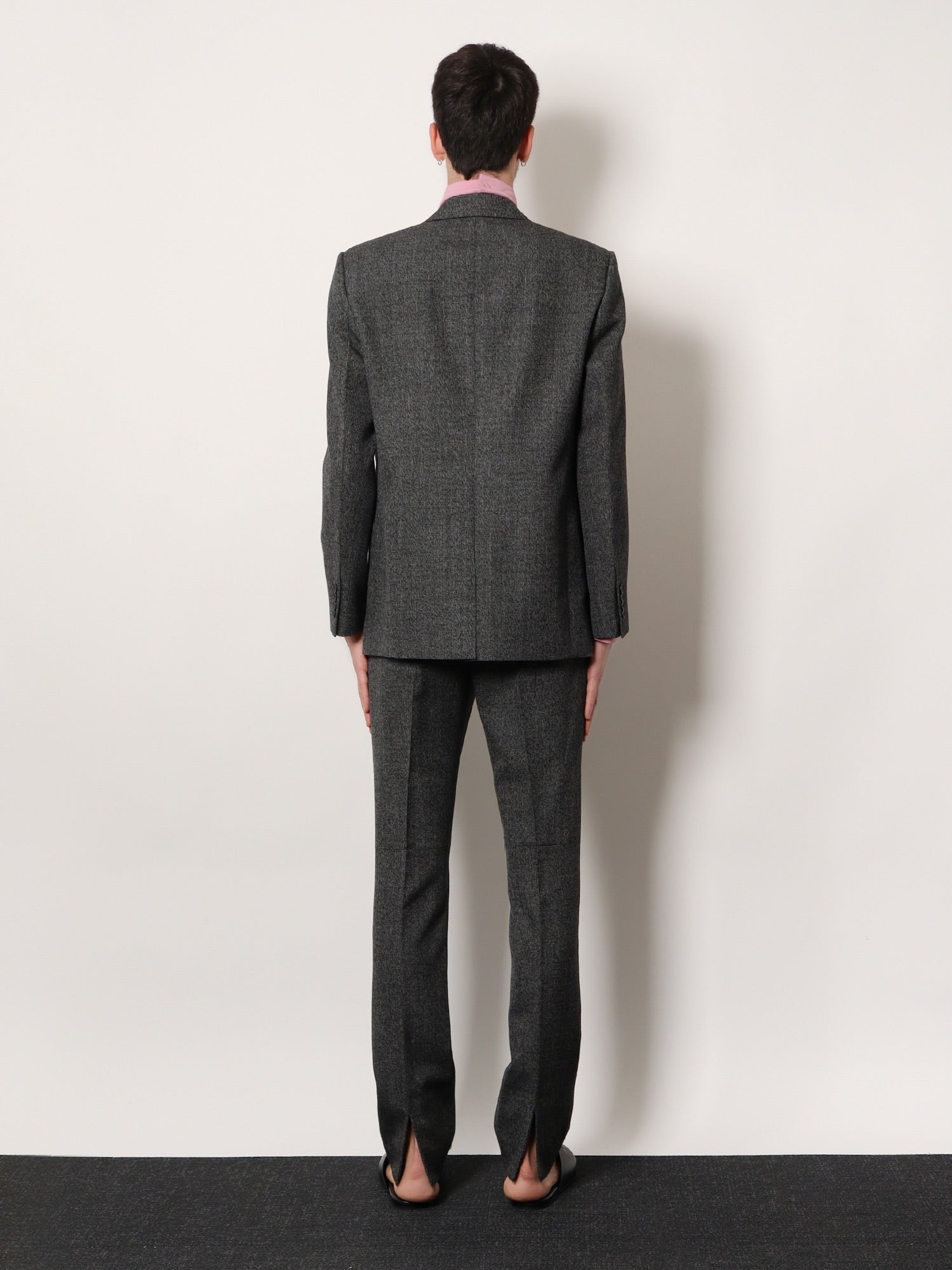 Gucci Men's Mouliné Wool Blazer Black