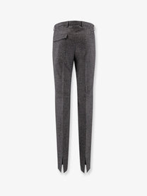 Gucci Men's Mouliné Wool Trousers Black