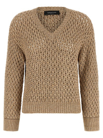 Fabiana Filippi Mouliné Yarn Sweater Brown