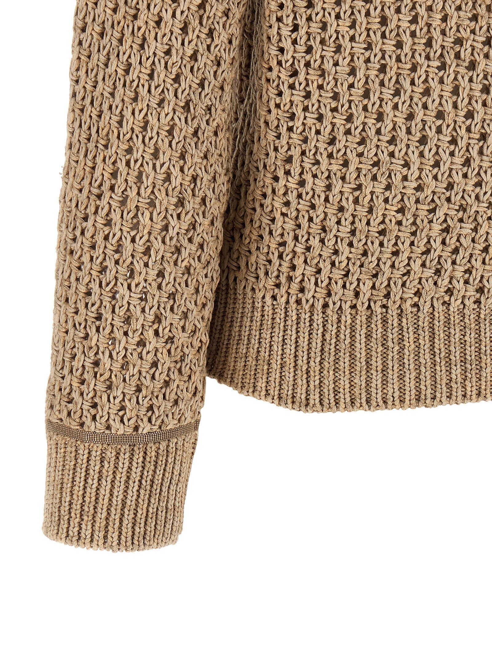 Fabiana Filippi Mouliné Yarn Sweater Brown