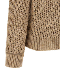 Fabiana Filippi Mouliné Yarn Sweater Brown