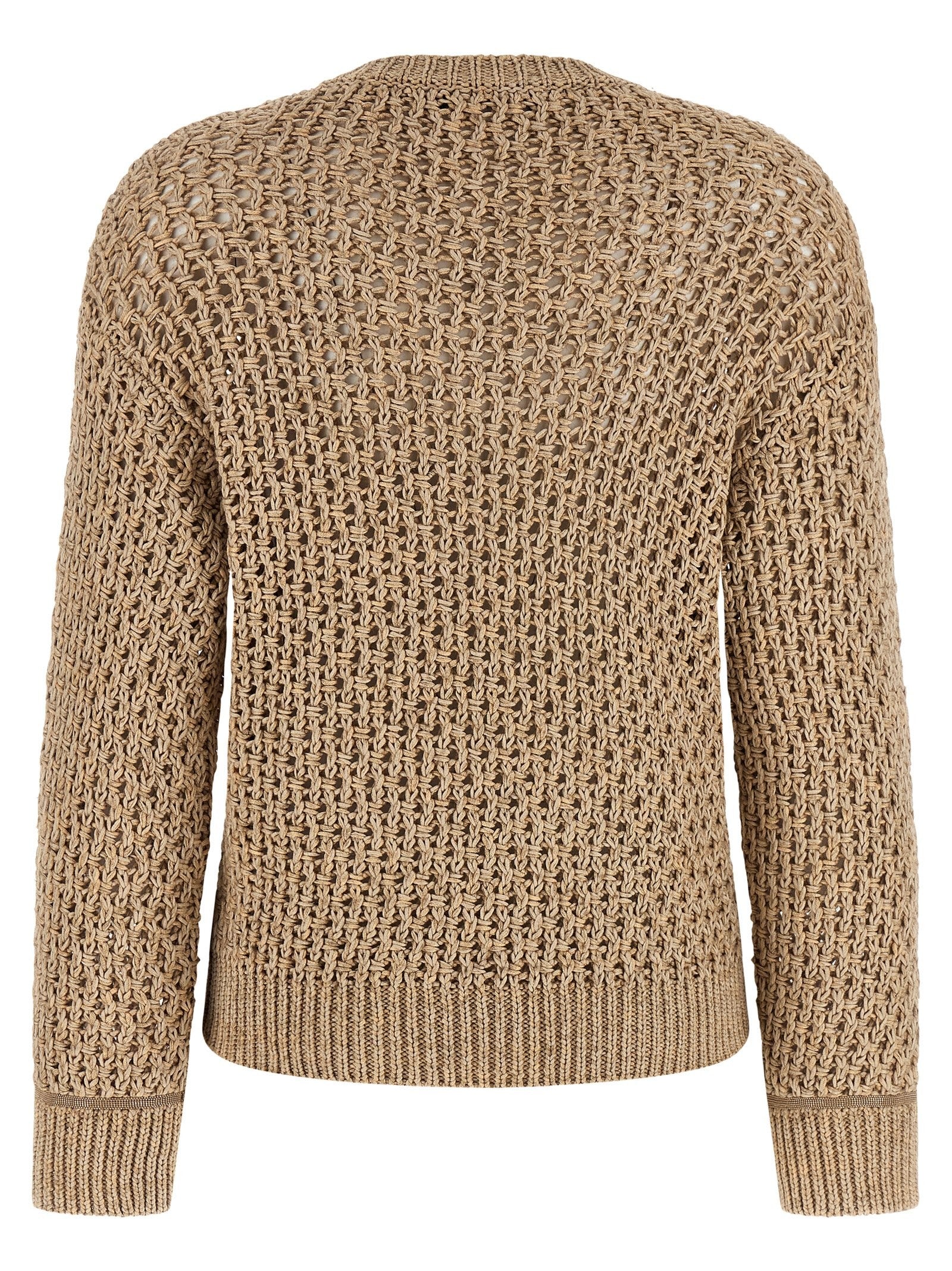 Fabiana Filippi Mouliné Yarn Sweater Brown
