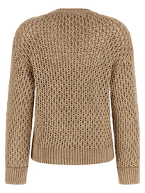 Fabiana Filippi Mouliné Yarn Sweater Brown