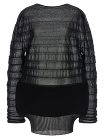 ISSEY MIYAKE Moving Knit Top Black