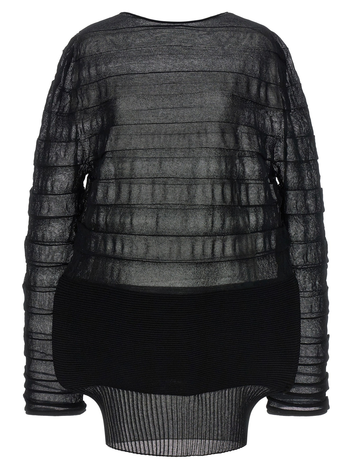 ISSEY MIYAKE Moving Knit Top Black