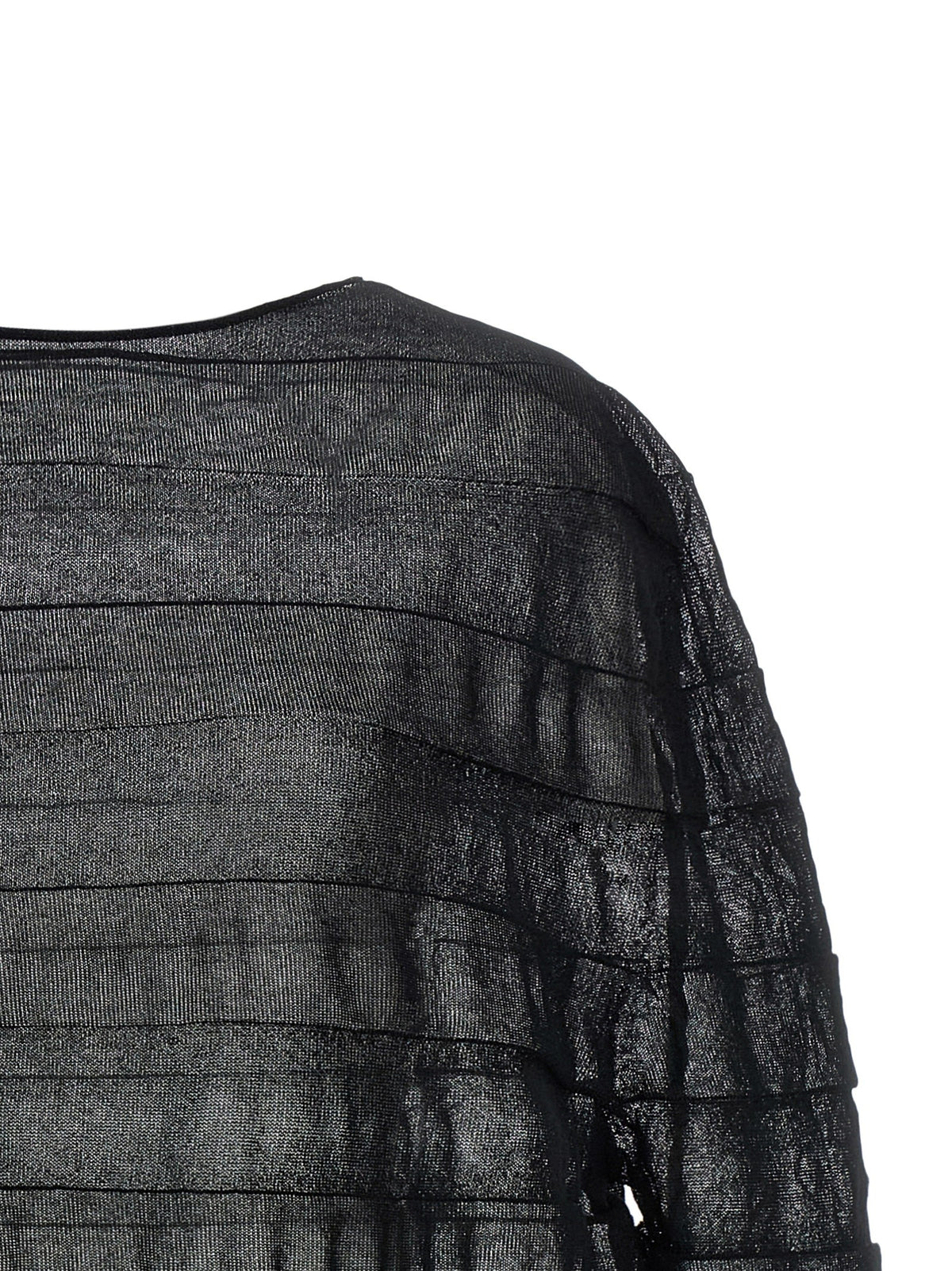 ISSEY MIYAKE Moving Knit Top Black, view 3