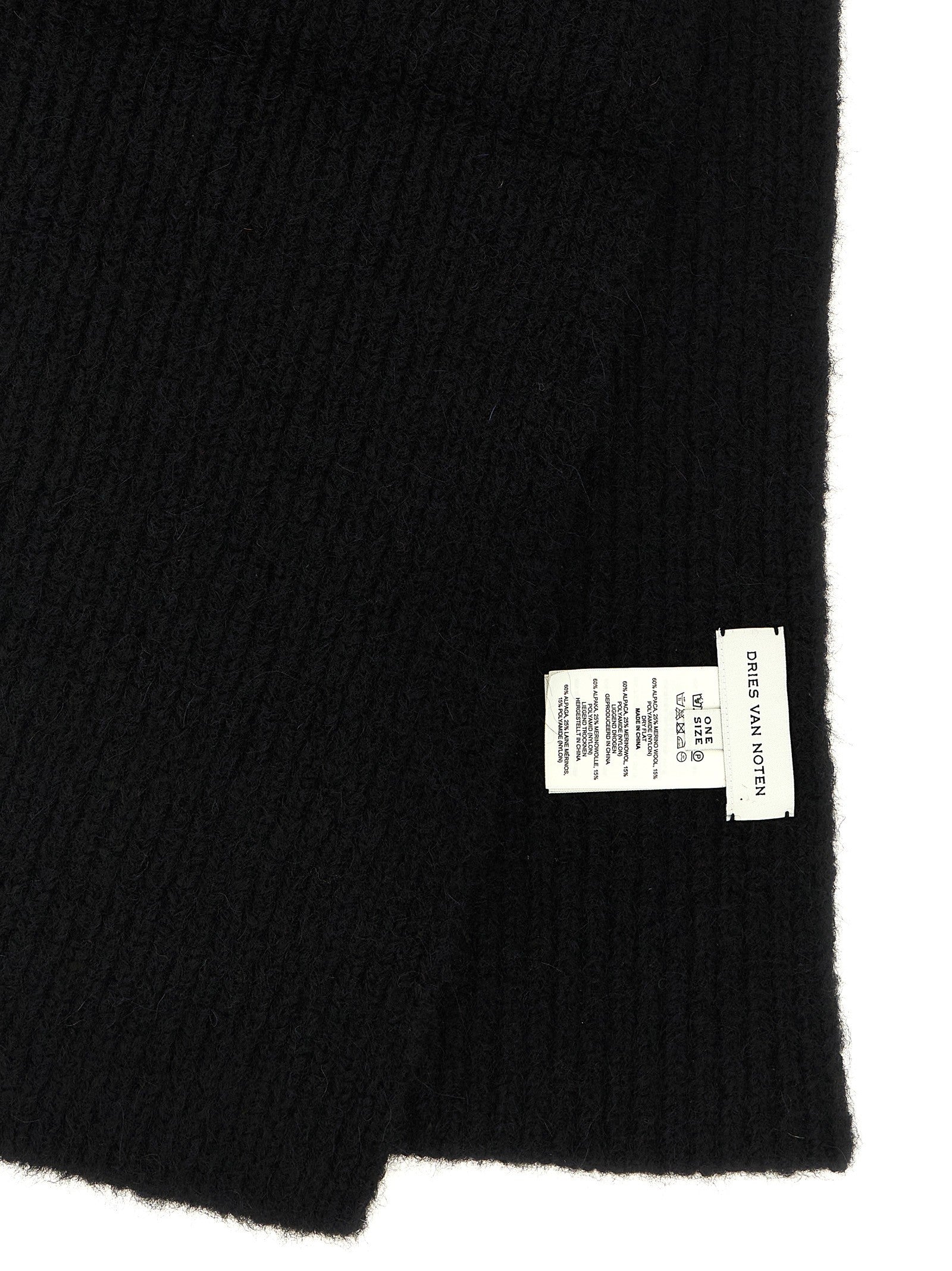 Dries Van Noten Moyson Scarf Black