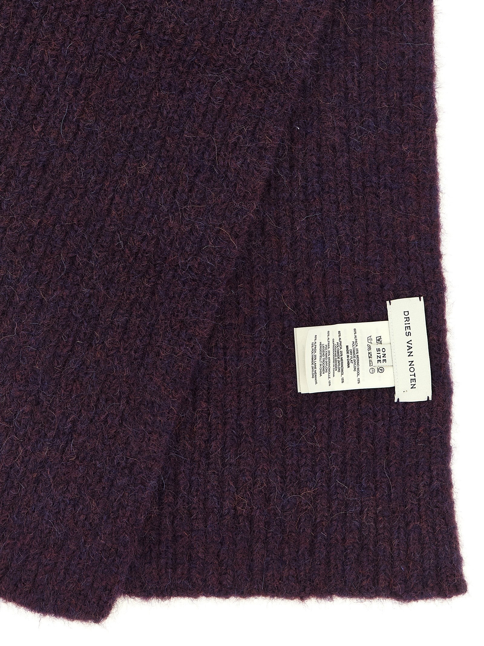 Dries Van Noten Moyson Scarf Purple