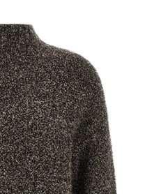 Agnona Mqaglia High Neck Bouclé Brown