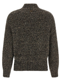Agnona Mqaglia High Neck Bouclé Brown