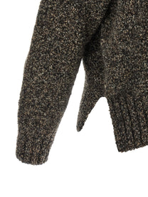 Agnona Mqaglia High Neck Bouclé Brown