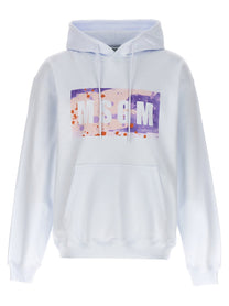 MSGM - MSGM - ’Camo Season Box Logo’ hoodie - Men’s Sweatshirts