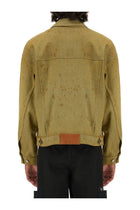 MSGM Men's Denim Jacket Dyed in Tea Blue, view 3
