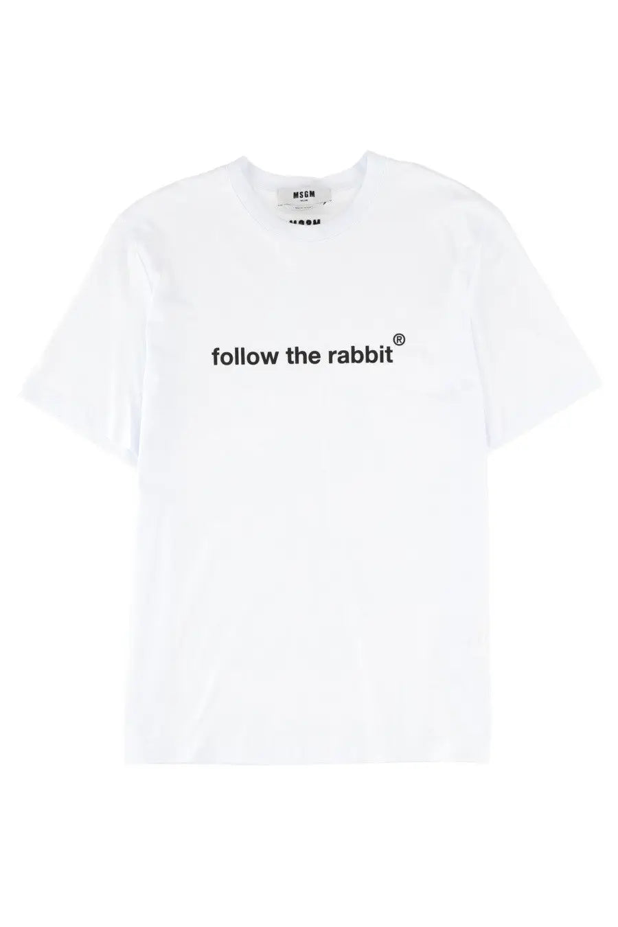 MSGM Men's Follow the Rabbit Shirt White