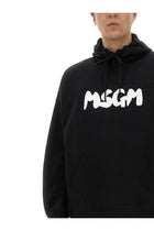 MSGM Men's Hoodie Black, view 4