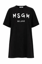 MSGM Women's Dress with Pennellato Black